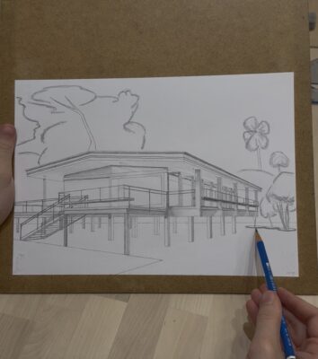 perspektivisches zeichnen kurs, may art studio Wien