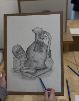 stilleben zeichnen kurs, may art studio Wien