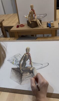 stilleben zeichnen kurs, may art studio Wien
