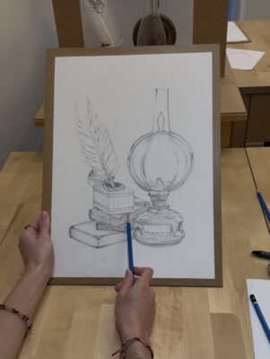 stilleben zeichnen kurs, may art studio Wien