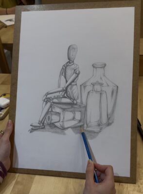 stilleben zeichnen kurs, may art studio Wien